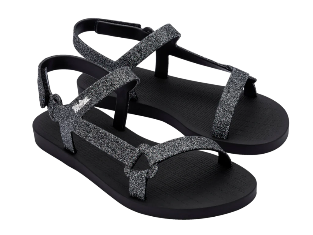 MELISSA SUN DOWNTOWN II AD – BLACK/GLITTER BLACK