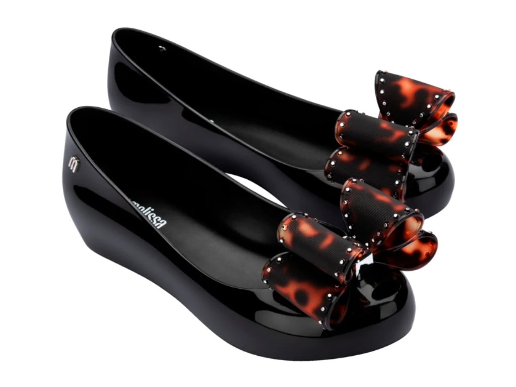 MELISSA ULTRAGIRL CLASSIC BOW AD – BLACK/TORTOISESHELL