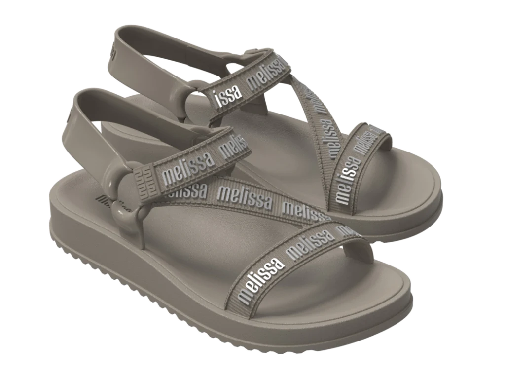 MELISSA STRIPES M LOVER AD – BEIGE/SILVER