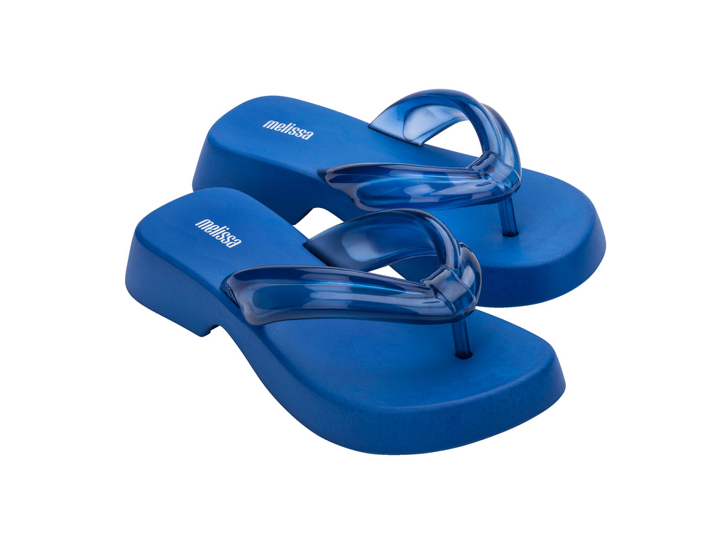 MELISSA AIR BUBBLE FLIP FLOP DOUBLE AD – BLUE