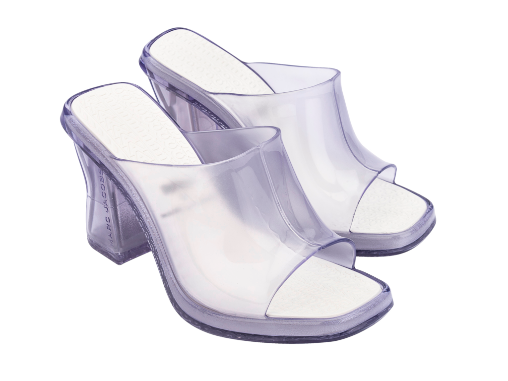 MELISSA MULE + MARC JACOBS AD – CLEAR/WHITE