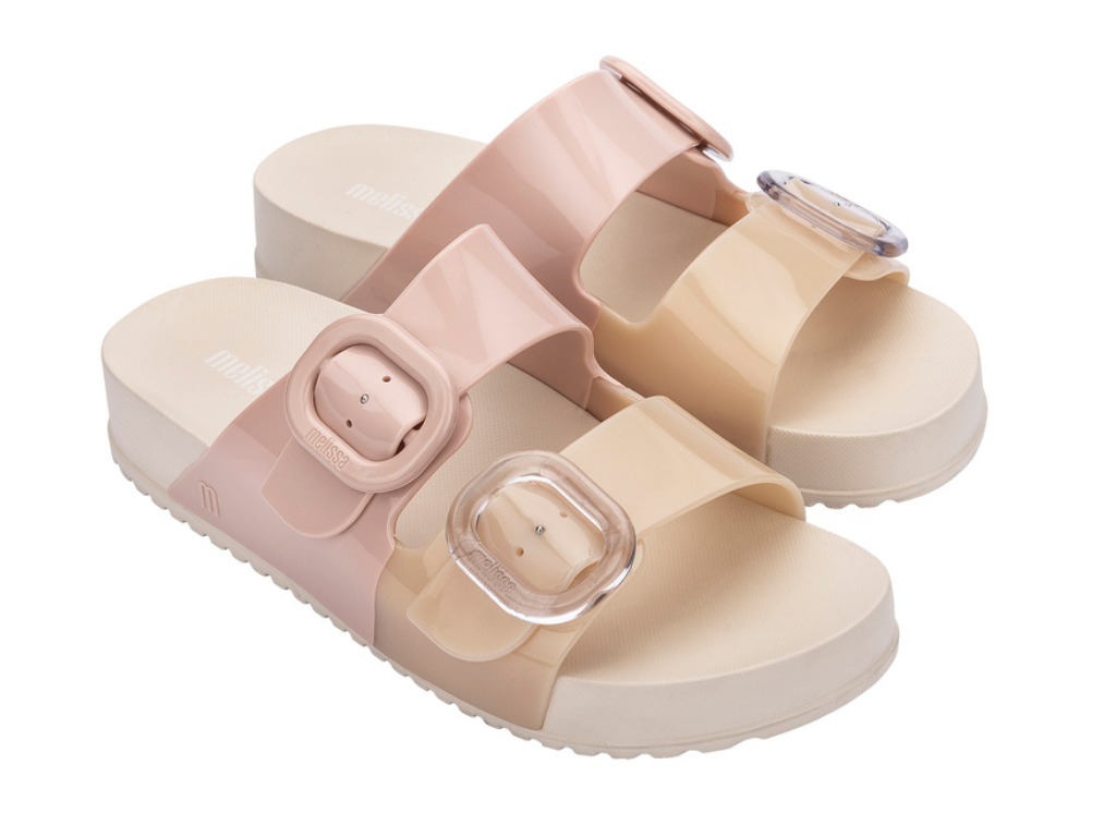 MELISSA COZY SLIDE AD – BEIGE/PINK