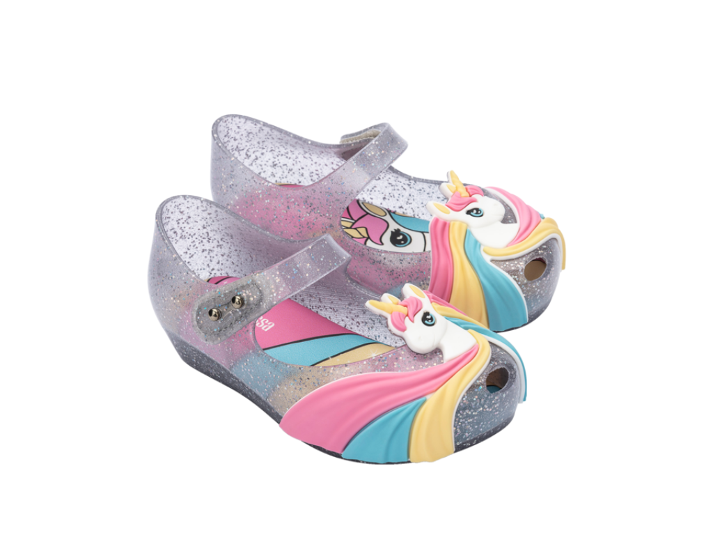 MINI MELISSA ULTRAGIRL UNI BB – GLITTER CLEAR /PINK
