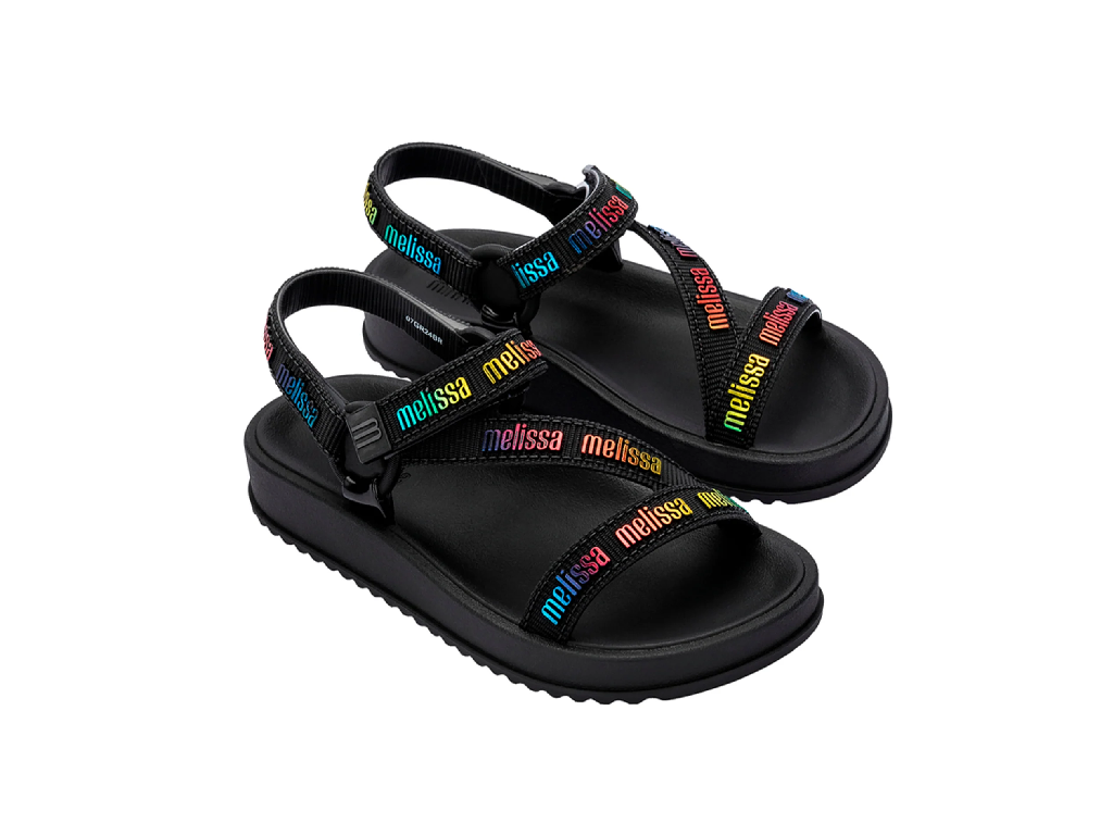 MINI MELISSA STRIPES M LOVER INF – BLACK