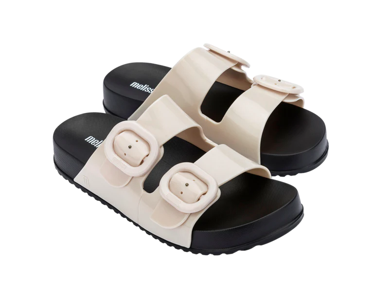 MELISSA COZY SLIDE AD – BLACK/BEIGE