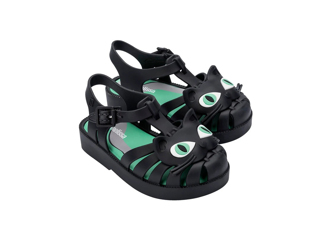 MINI MELISSA POSSESSION CAT BB – BLACK/GREEN