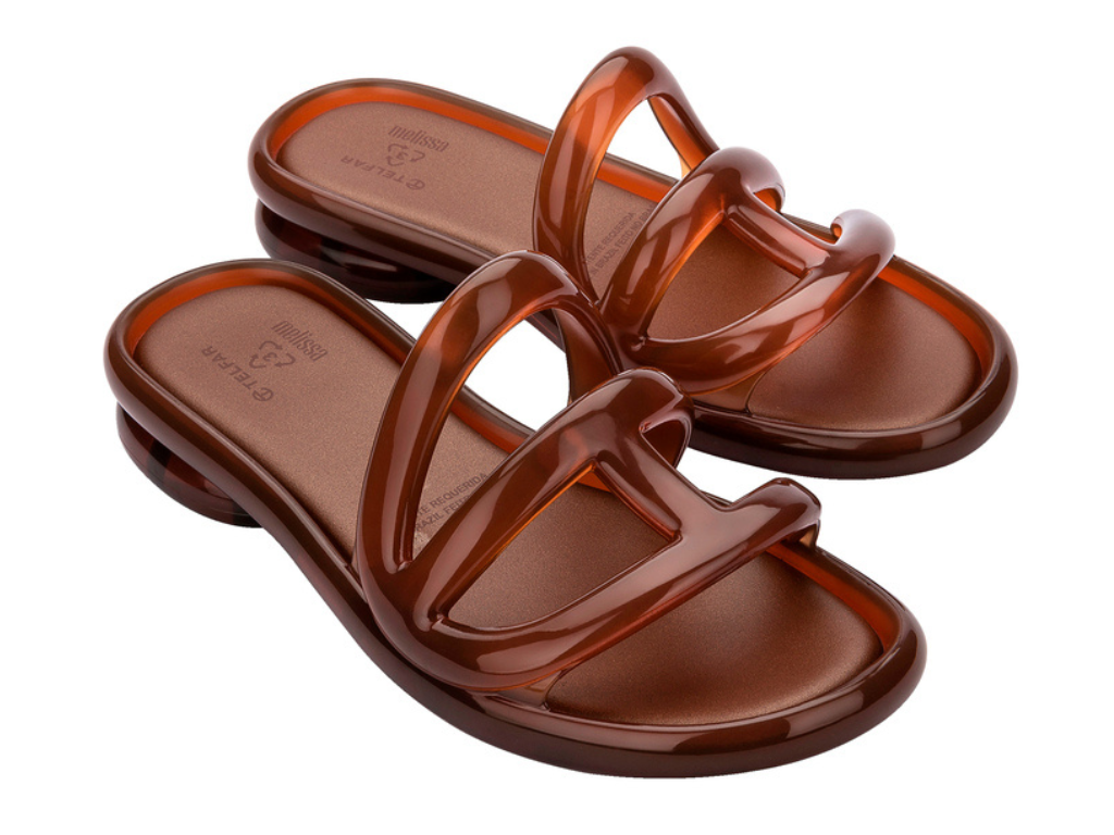 MELISSA X TELFAR JELLY SLIDE – BROWN
