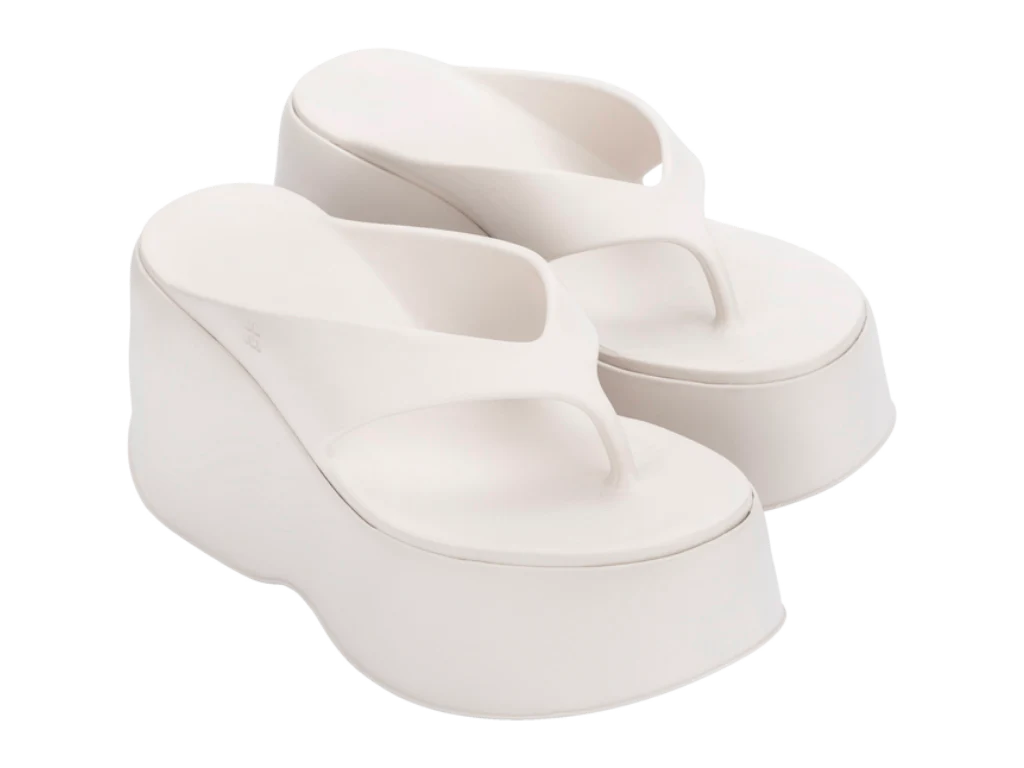 MELISSA FREE THONG WEDGE AD – LIGHT BEIGE