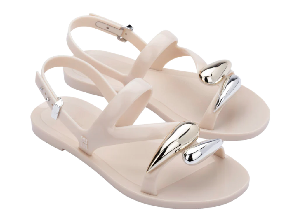 MELISSA IRIS SANDAL AD – BEIGE/GOLD