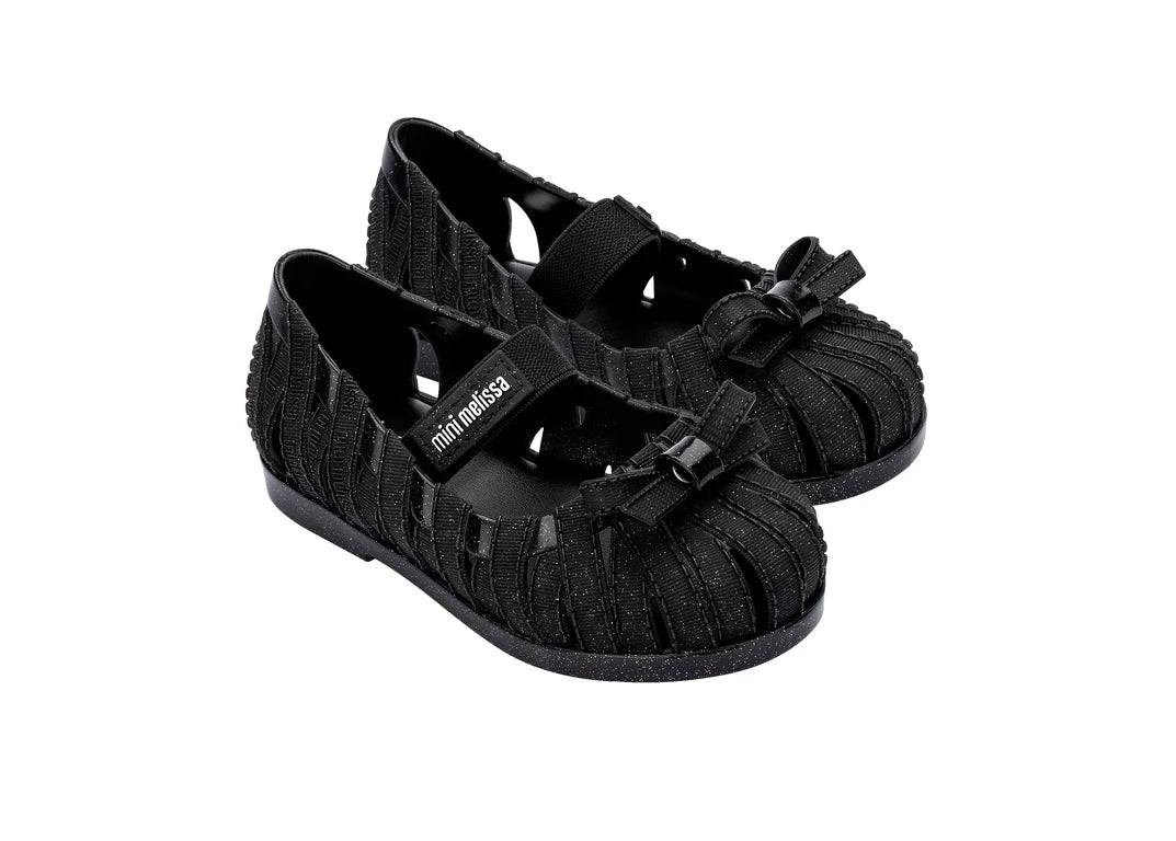 MINI MELISSA M LOVER BALLERINA BB – GLITTER BLACK