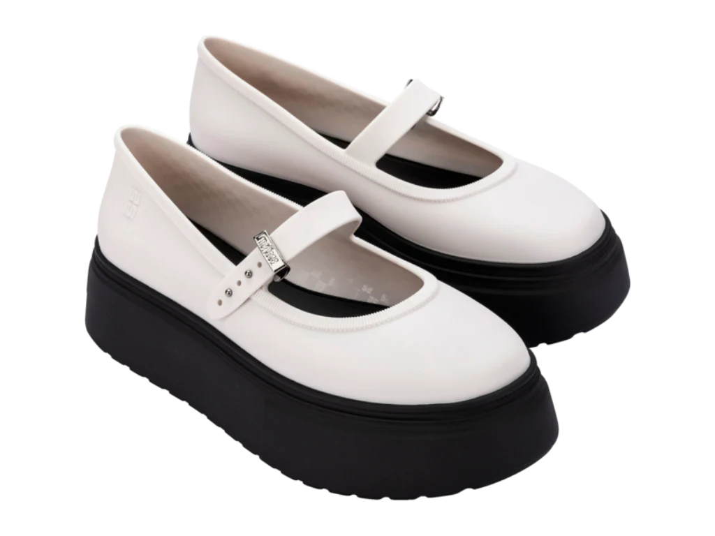 MELISSA SOFT BALLERINA PLATFORM AD – BLACK/WHITE