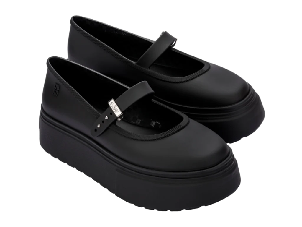 MELISSA SOFT BALLERINA PLATFORM AD – BLACK