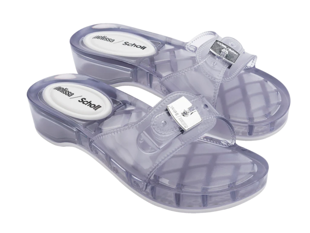 MELISSA PESCURA HEEL + SCHOLL AD – CLEAR