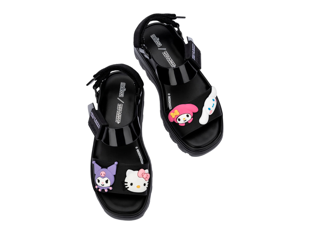 MELISSA KICK OFF SANDAL + HELLO KITTY AND FRIENDS AD – 