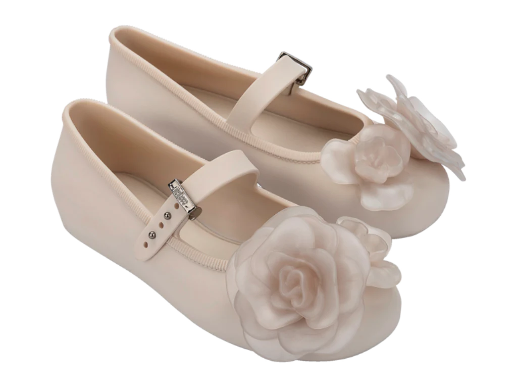 MINI MELISSA SOFT BALLERINA PETALS INF – BEIGE