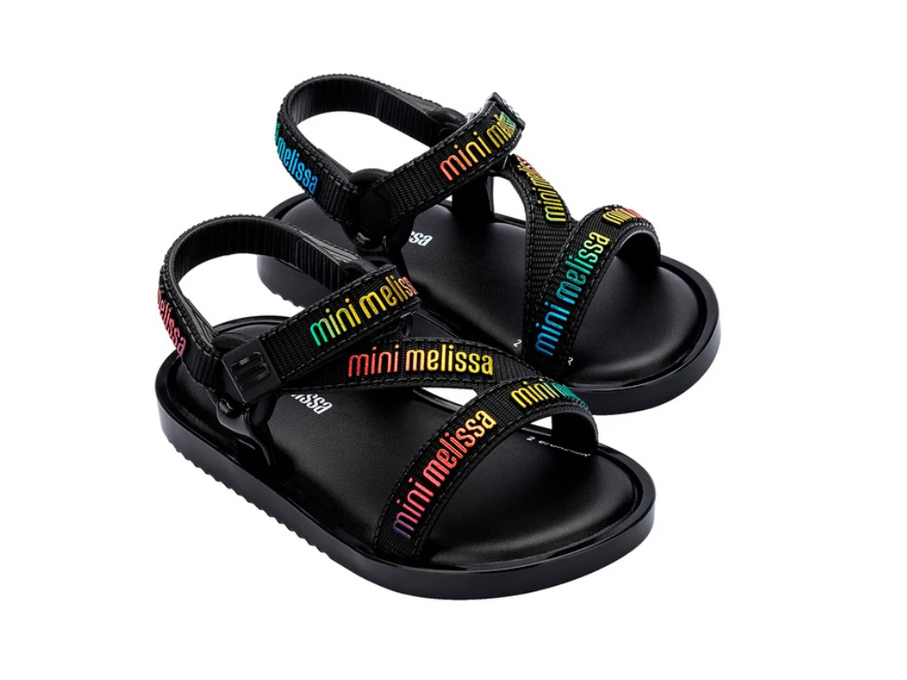 MINI MELISSA STRIPES M LOVER BB – BLACK