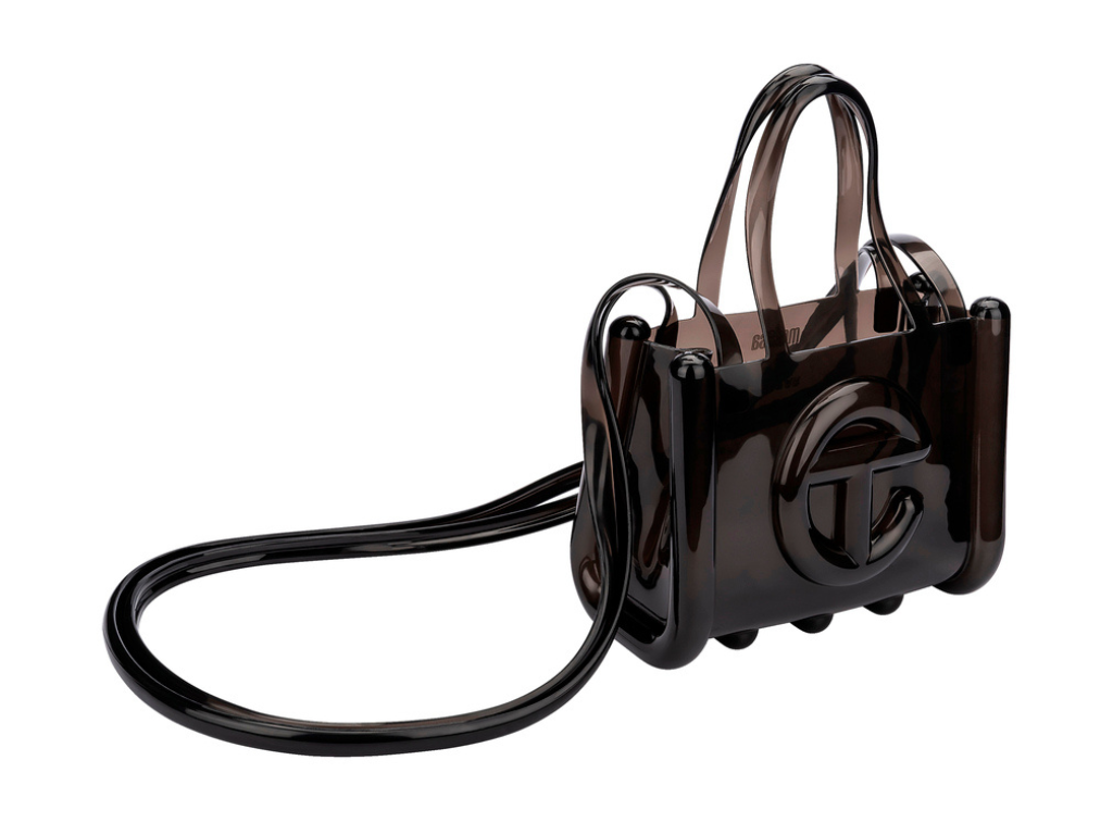 MELISSA X TELFAR SMALL JELLY SHOPPER – CLEAR BLACK
