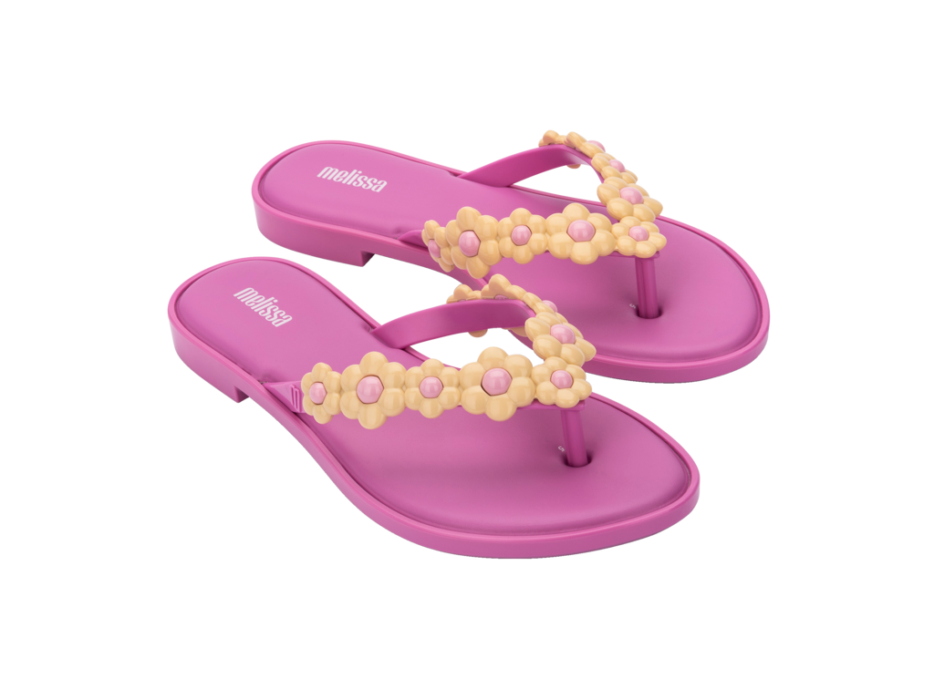 MELISSA FLIP FLOP SPRING AD – LILAC/YELLOW